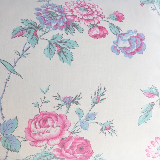 Single Large bench French Floral cushion 2