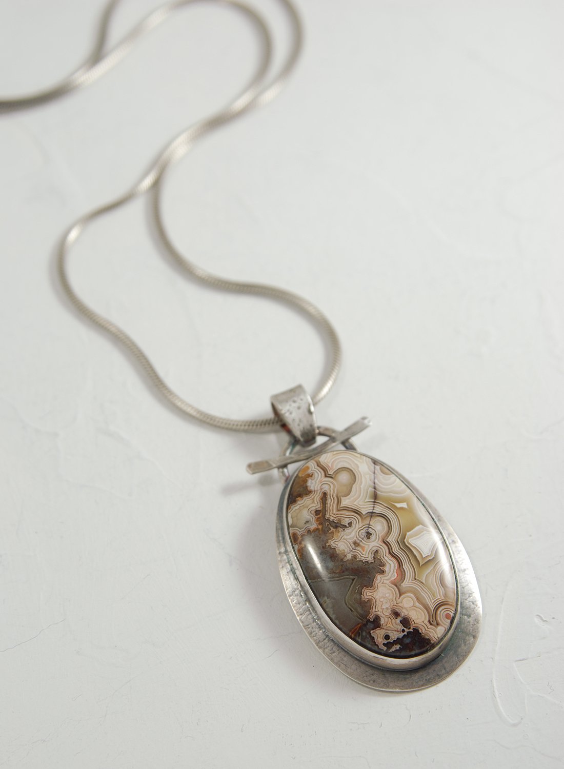 Image of Crazy Lace Agate & Sterling Silver