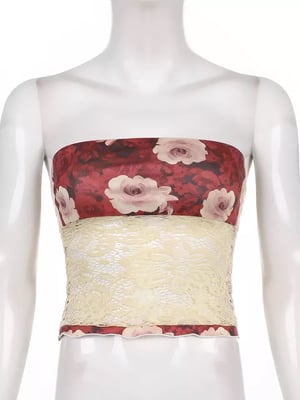 Image of Andrea Floral Lace Top