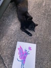 Chasing Butterflies â€˜Floral Felinaeâ€™ Original Watercolor