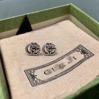 Silver GG earrings
