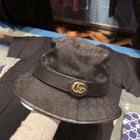 Black Big GG bucket hat