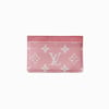 Pink Monogram Louis V Card Holder 