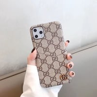Brown GG phone case