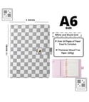 Luxury Checkered/Quilted A5 A6 Agenda Binder Planner Journal Notepad (Pre-Order)
