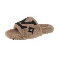 Image 1 of Brown fur slides (Pre-Order)