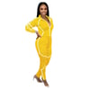 2 piece long romper yellow/white.
