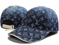 Image 1 of Denim LV SnapBack Hat