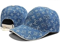 Image 2 of Denim LV SnapBack Hat