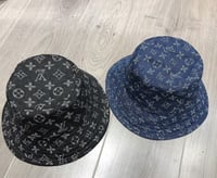 Image 1 of Denim LV Bucket Hat.