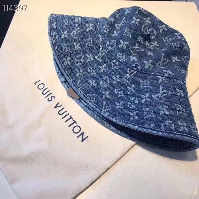 Luxurious Louis Vuitton Denim Bucket Hat - HypedEffect