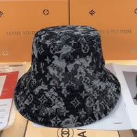 Image 2 of LV denim bucket hat.