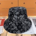 LV denim bucket hat.