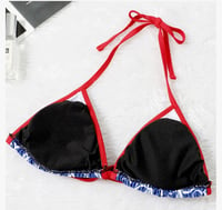 Image 4 of Red & blue D bikini 2 piece