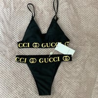 Image 1 of Black GG bikini set 2 piece
