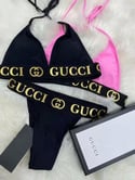 Black GG bikini set 2 piece