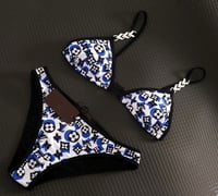 Image 2 of Black-blue LV Bikini 2 piece