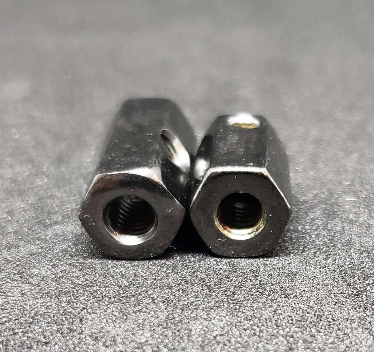 Hex Binding Posts Set Black Chrome