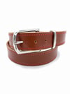 Leather Belt (size 40) Tan with Red Stitching