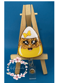 Image 2 of Candy corn badge reel