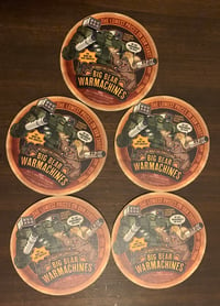 Image 1 of Big Bear Warmachines coaster 5-pack.