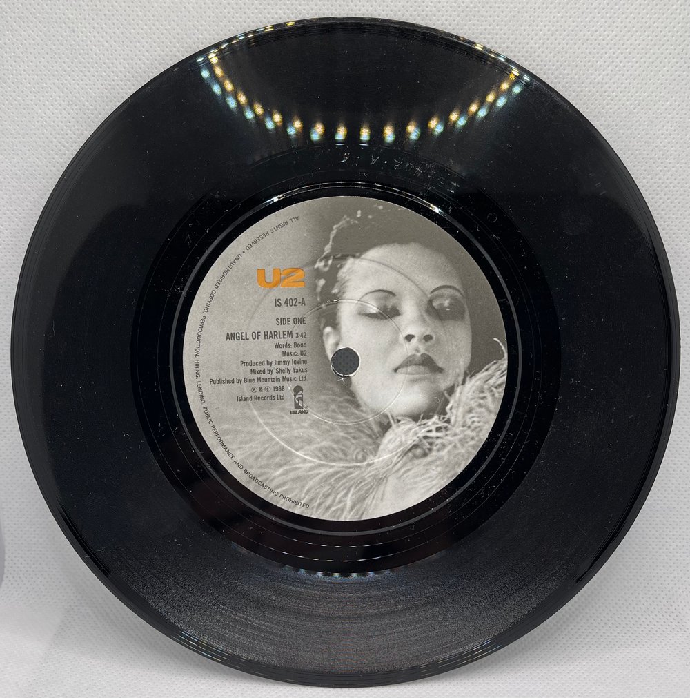 U2 - Angel of Harlem/A Room at the Heartbreak Hotel 1988 7” 45rpm