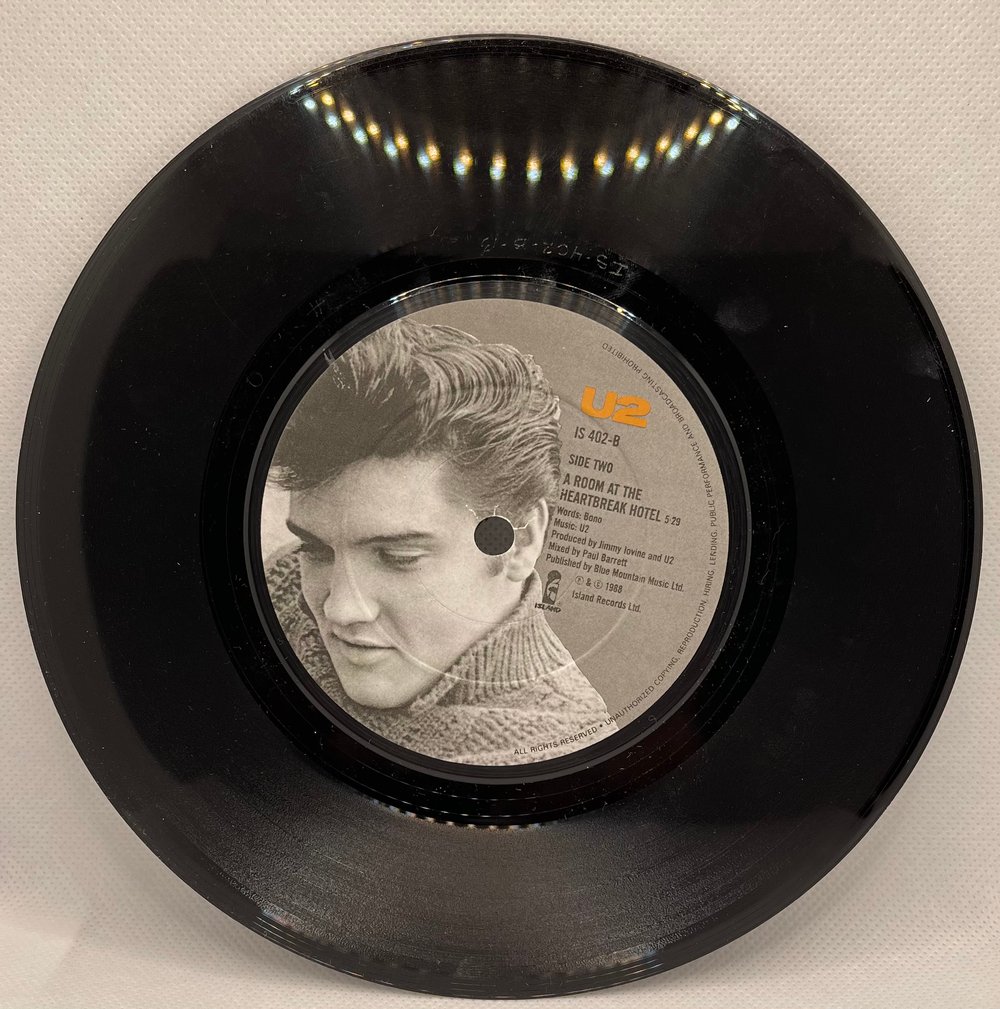 U2 - Angel of Harlem/A Room at the Heartbreak Hotel 1988 7” 45rpm