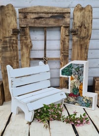 Image 1 of Wooden BENCH *WHITE