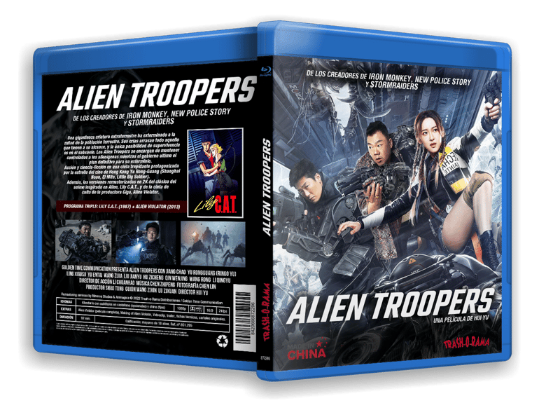 Image of BLURAY ALIEN TROOPERS + ALIEN VIOLATOR + LILY C.A.T.