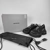 BALENCIAGA TRIPLE S RUNNER LEATHER AND MESH TRAINERS