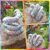 Image 1 of Watercolour dreadlock spiral tie 