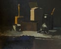  Gerhard Nordström (1925-2019) Midcentury Swedish Painter 'Carpenter Tools'
