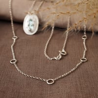 Image 1 of Eco Silver Orbit Necklace