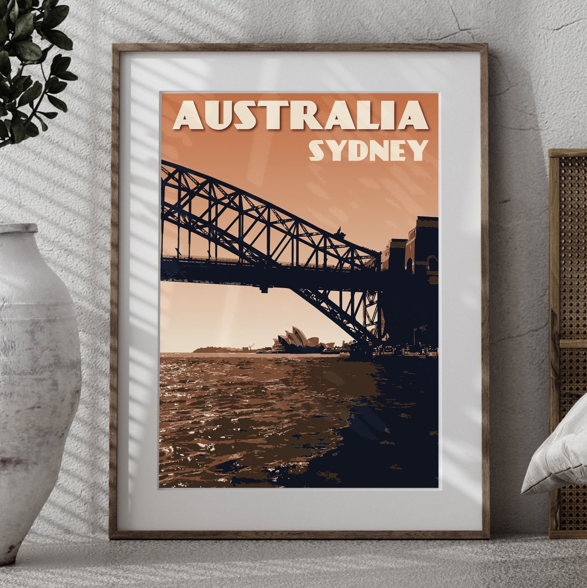 Image of Vintage Poster Australia - Sydney - Fine Art Print