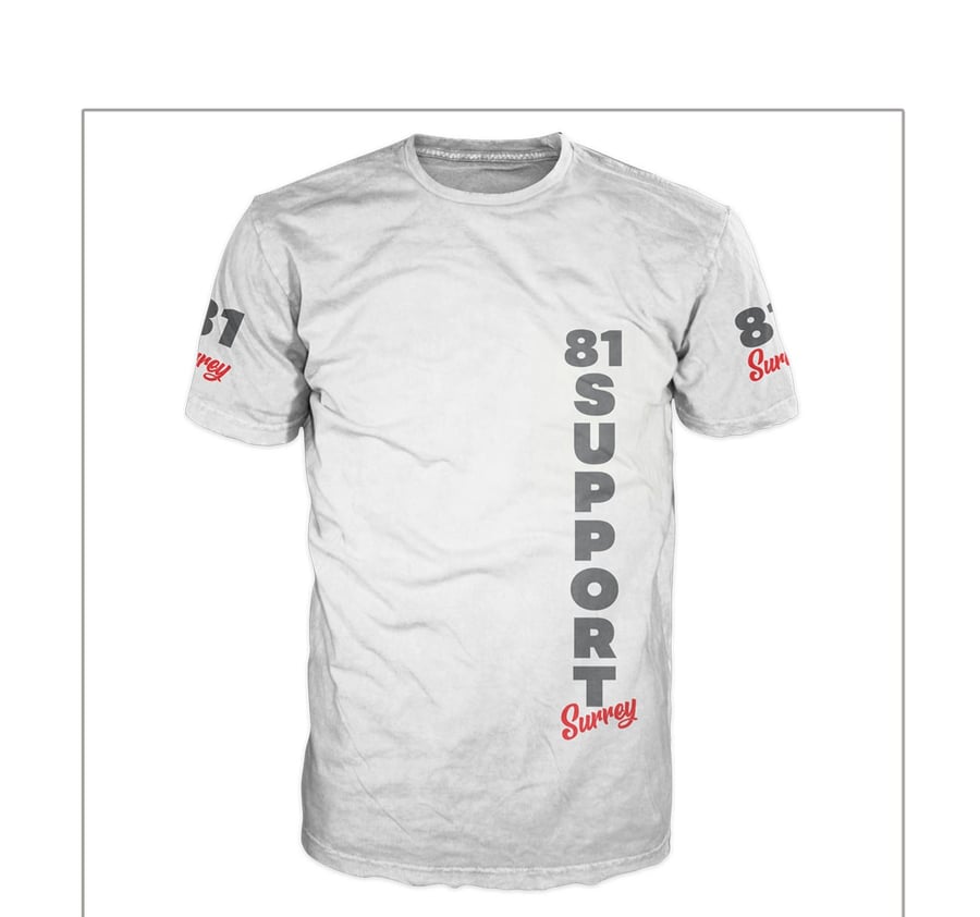 Image of 81 Support Surrey White Tee
