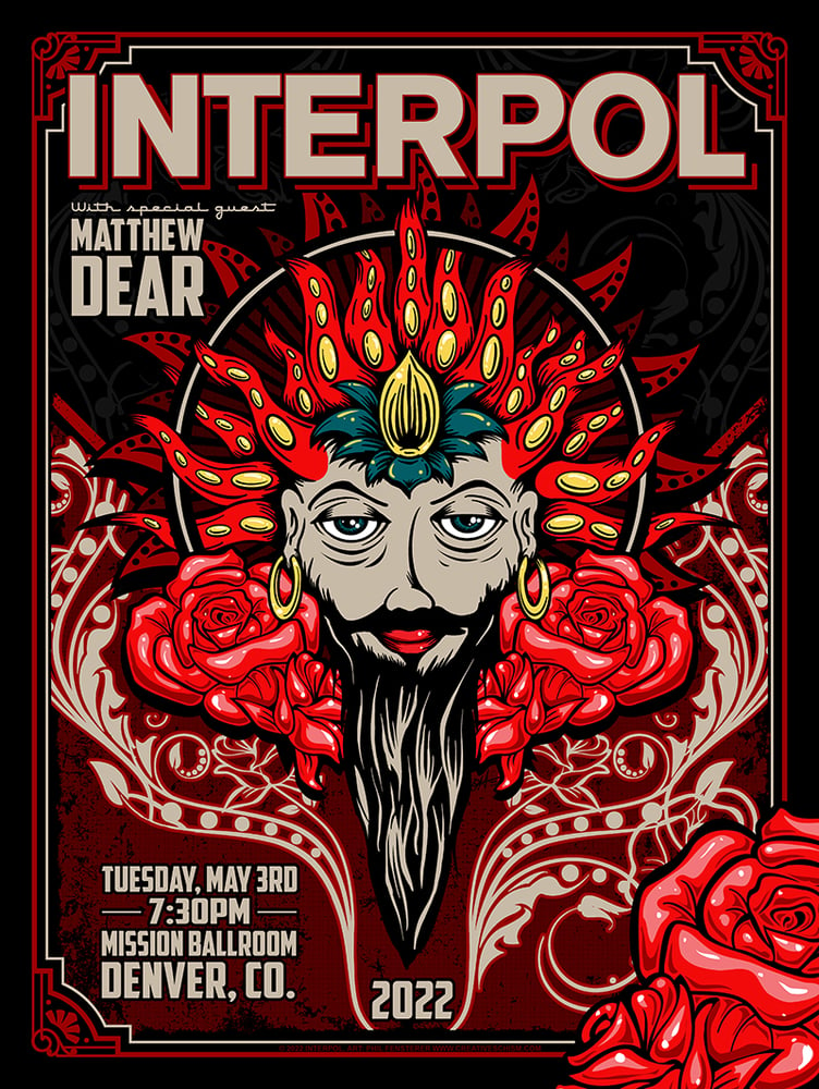 Image of Interpol Screen Printed Poster