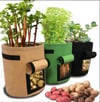 3 Size Felt Plant Grow Bags Nonwoven Fabric Garden Potato Pot Greenhouse Vegetable Growing Bags Mois