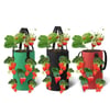 3 Gal 12 holes Strawberry grow pot bags Plants Flower Tomato Growing Garden wall Hanging Vegetable R