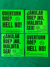 Over Turn Roe? Hell No! Spanish and English 50 of each