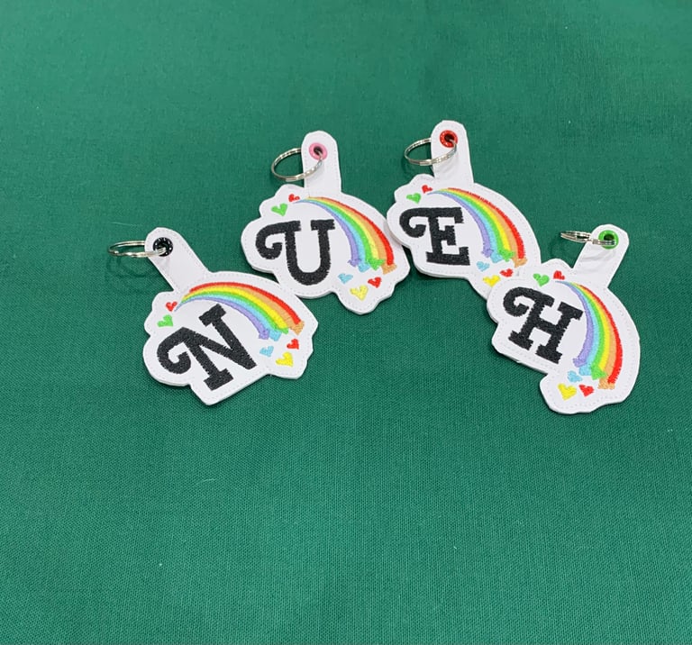 Embroidered Bag ornament / Key Ring Image 3