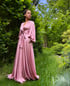 "Coquette" Beverly Dressing Gown w/ Crystal Button Cuffs PRE-ORDER FOR JULY Image 2