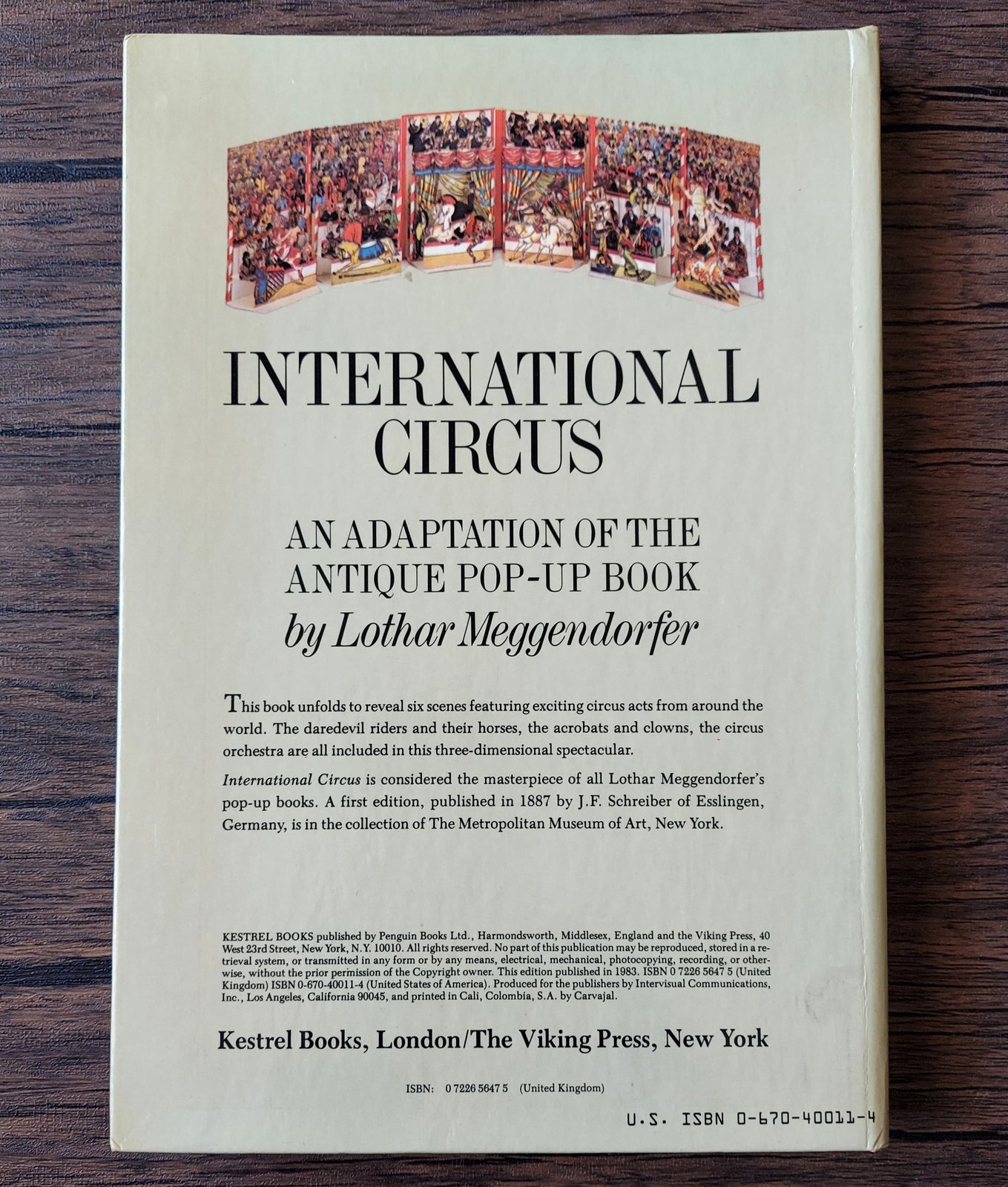 Lothar Meggendorfer's International Circus: A Reproduction of the 