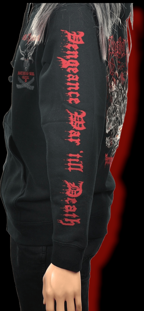 BESTIAL WARLUST - VENGEANCE WAR T'ILL DEATH ZIPPER HOODIE