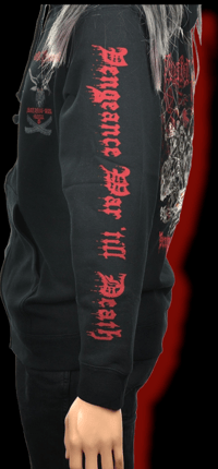 Image 3 of BESTIAL WARLUST - VENGEANCE WAR T'ILL DEATH ZIPPER HOODIE