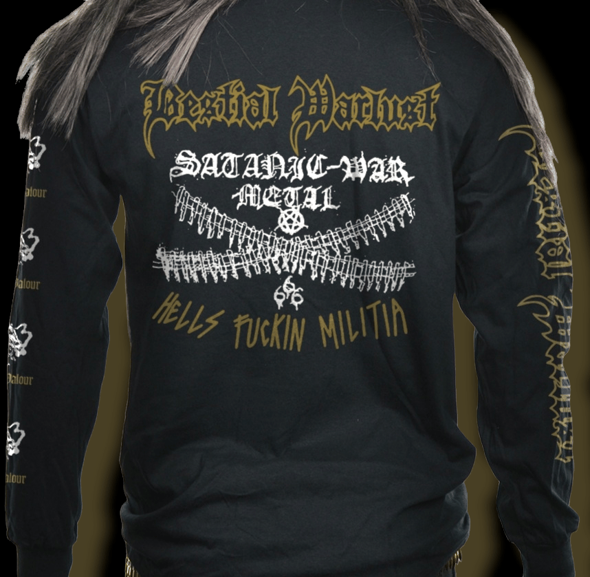 BESTIAL WARLUST - BLOOD AND VALOUR  - LONG SLEEVE T/SHIRT 