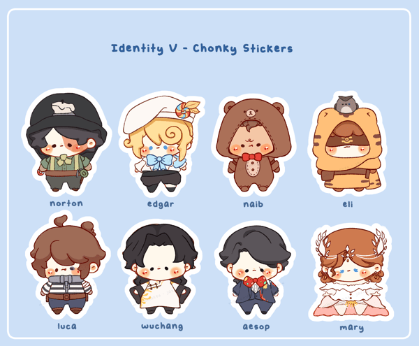 Image of Chonky Identity V - Stickers