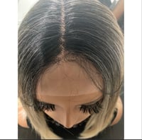 Image 4 of PAM| BLONDE OMBRÉ BLUNT LACE FRONT WIG BOB