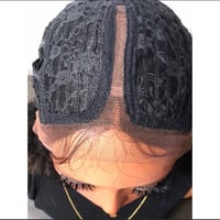 Image 4 of VEGA | BLACK TIGHT CURL DEEP T PART LACE FRONT WIG