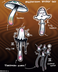 Image 1 of Mushroom Stickers 