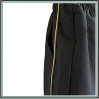 Image 2 of Discontinued Clearance - Sport Shorts Super Length - Black with Gold Piping $10.90